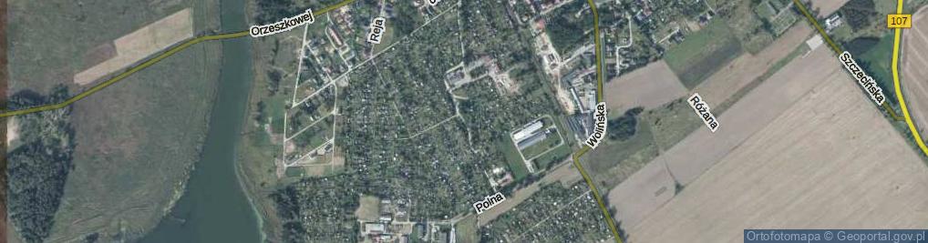 Zdjęcie satelitarne Nowoprojektowana ul.